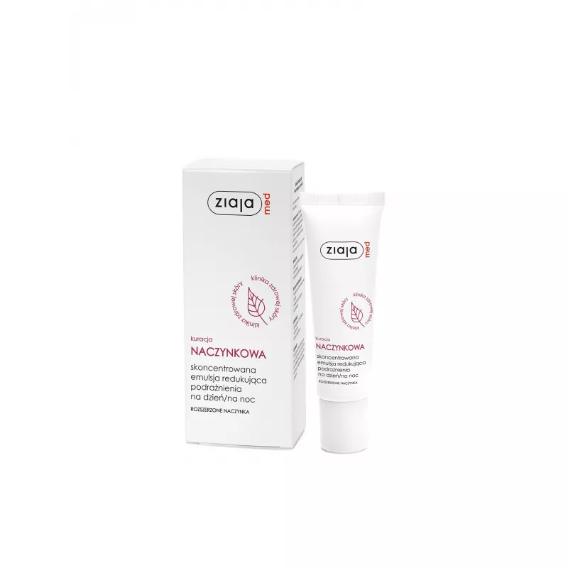 ZIAJA LTD. Z.P.L. SP. Z O.O. Ziaja MED NACZYNKOWA emulsja redukująca podrażnienia na dzień/na noc  30 ml — Inhaltsstoffe i ocena