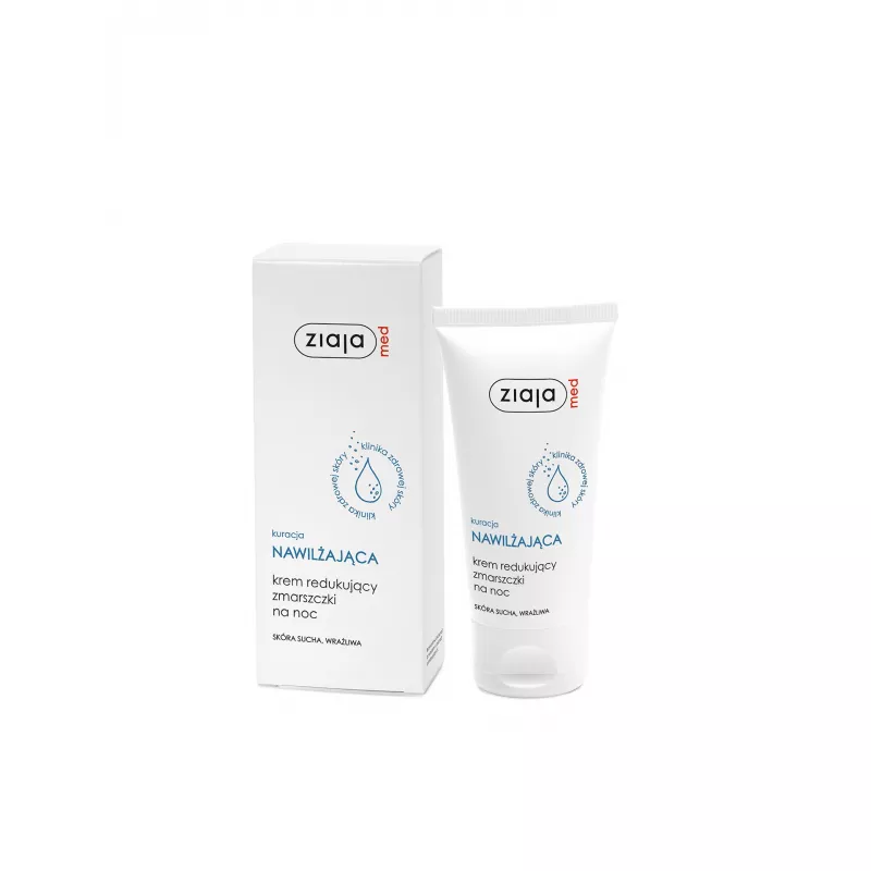 ZIAJA LTD. Z.P.L. SP. Z O.O. Ziaja Med  Kuracja Nawilżająca  Krem redukujący zmarszczki na noc  50 ml — Inhaltsstoffe i ocena