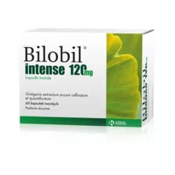 Bilobil intense 120mg x 60 kapsułek Pamięć i koncentracja KRKA D.D. NOVO MESTO