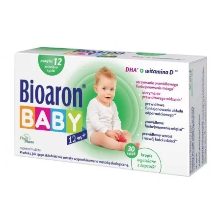 Bioaron Baby 12M+ twistoff x 30 kapsułki preparaty na odporność dla dzieci PHYTOPHARM KLĘKA S.A.