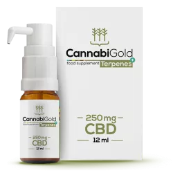CannabiGold Terpenes+ 250mg CBD Olej x 12 ml produkt CBD HEMPOLAND SP Z O.O.