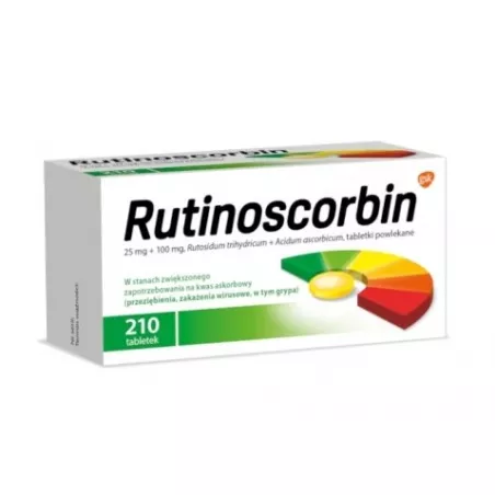 Rutinoscorbin x 210 tabletek witamina C GLAXOSMITHKLINE CONSUMER HEALTHCARE SP. Z O.O.