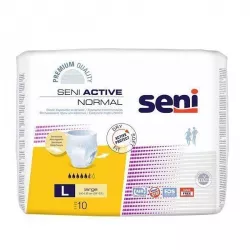Seni Active normal L x 10 sztuk pieluchomajtki dla dorosłych TORUŃSKIE ZAKŁ. MATERIAŁÓW OPATRUNKOWYCH S.A.