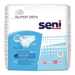 SENI PIELUCHOMAJTKI SUPER AIR S x 10 sztuk pieluchomajtki dla dorosłych TORUŃSKIE ZAKŁ. MATERIAŁÓW OPATRUNKOWYCH S.A.