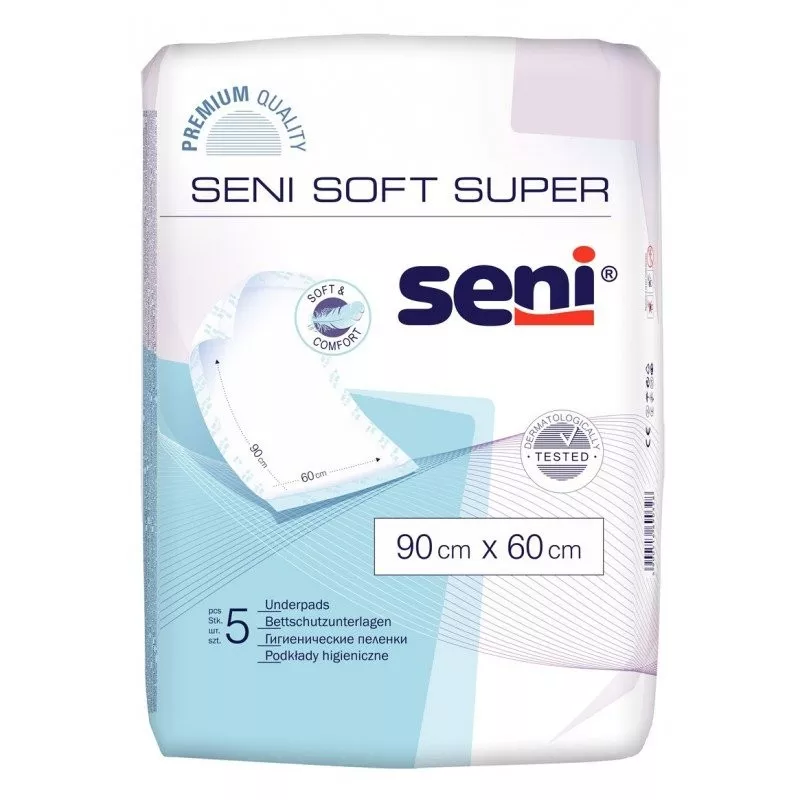 TORUŃSKIE ZAKŁ. MATERIAŁÓW OPATRUNKOWYCH S.A. Seni podkład higieniczny soft super 60x90 cm x 5 sztuk — Składniki i ocena