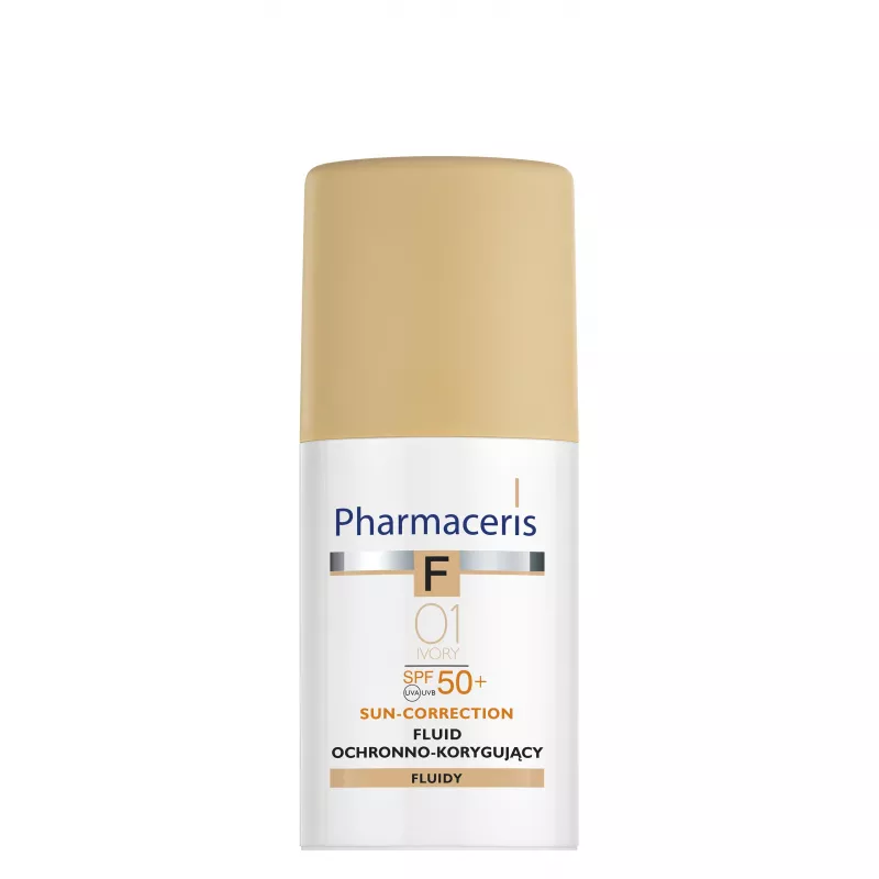 LAB.KOSM.DR IRENA ERIS SP. Z O.O. Pharmaceris F  Fluid Ochronno-Korygujący SPF50+  Ivory 01 x 30 ml — Inhaltsstoffe i ocena