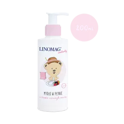 Linomag Mydło w płynie dla dzieci zapach czerwone owoce 200 ml pielęgnacja twarzy PRZEDS. FARMACEUTYCZNE "ZIOŁOLEK" SP. Z O.O.