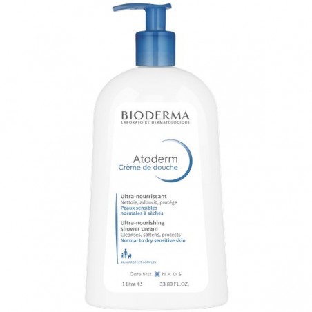 Bioderma Atoderm Creme de douche Kremowy żel do mycia ciała i twarzy x 1000 ml do ciała Bioderma