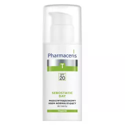 Pharmaceris T Sebostatic Day Przeciwtrądzikowy krem normalizujący do twarzy SPF 20 na dzień 50ml preparaty na trądzik LAB.KOS...