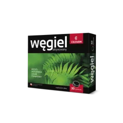 Colfarm Węgiel aktywowany x 30 tabletki biegunka ZAKŁADY FARM. COLFARM