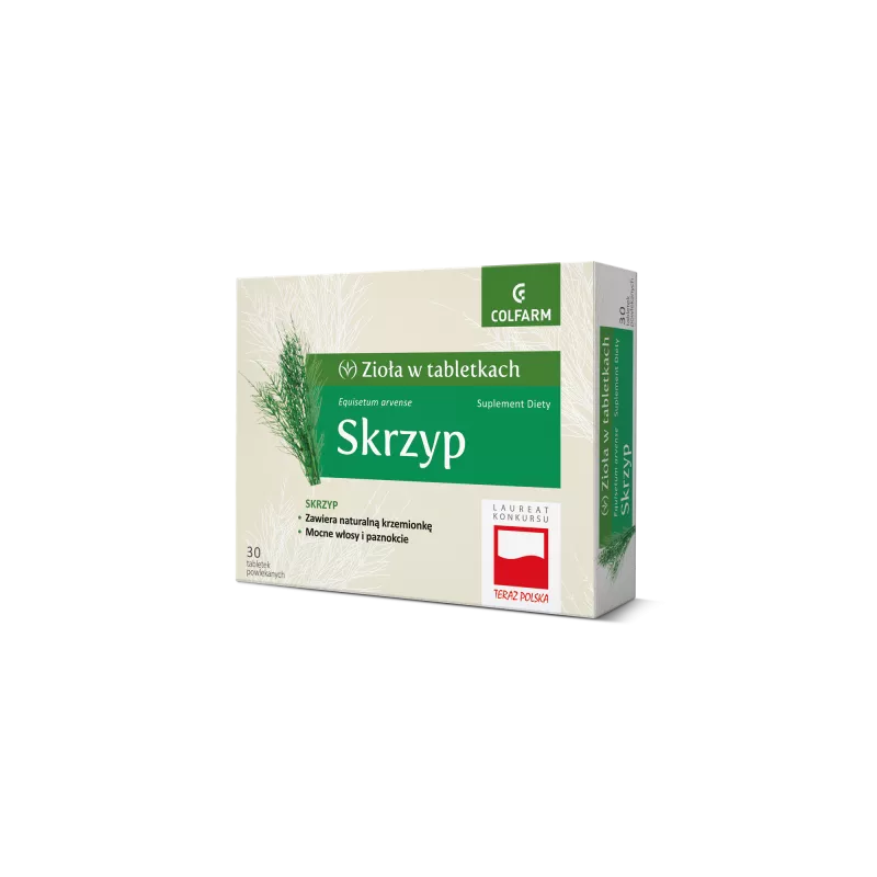 ZAKŁADY FARM. COLFARM Colfarm Skrzyp tabletki powlekane x 30 tabletek — Składniki i ocena