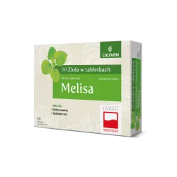 Colfarm Melisa tabletki powlekane x 90 tabletek Spokój i Sen ZAKŁADY FARM. COLFARM