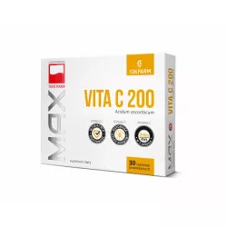 Colfarm Max Vitaminum C 0,2 g tabletki powlekane x 30 tabletek ( data ważności 30.11.2025 ) witamina C ZAKŁADY FARM. COLFARM