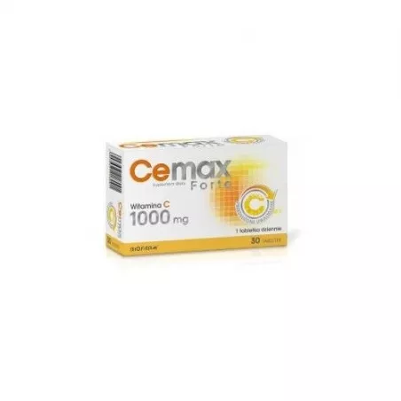 Cemax 500mg x 30 tabletek ( data ważności 31.03.2024 ) witamina C BIOFARM SP.Z O.O.