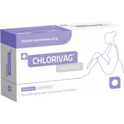 Chlorivag Kadefarm globulki dopochwowe x 10 globulek infekcje intymne KADEFARM SP.Z O.O.