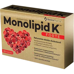 Monolipid K Forte 30 kapsułek leki i suplementy na cholesterol XENICO PHARMA SP. Z O.O.