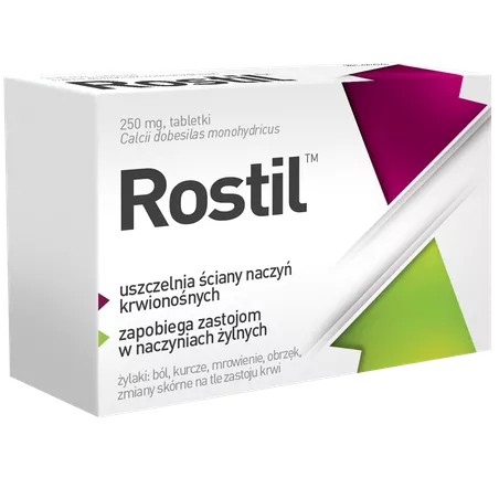 Rostil 0,25g tabletki x 30 tabletek preparaty na żylaki AFLOFARM FARMACJA POLSKA SP. Z O.O.