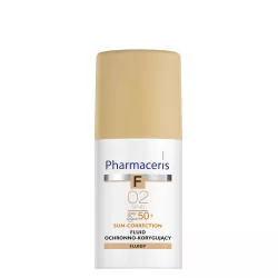 Pharmaceris F Fluid Ochronno-Korygujący SPF50+ Sand 02 x 30 ml Kosmetyki kolorowe LAB.KOSM.DR IRENA ERIS SP. Z O.O.