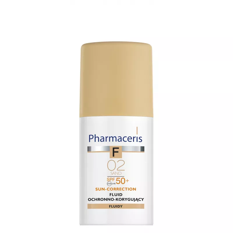 LAB.KOSM.DR IRENA ERIS SP. Z O.O. Pharmaceris F Fluid Ochronno-Korygujący SPF50+  Sand 02 x 30 ml — Inhaltsstoffe i ocena