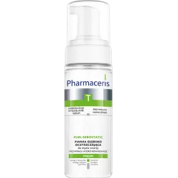 Pharmaceris T puri-sebostatic pianka głęboko oczyszczająca do mycia twarzy x 150 ml preparaty na trądzik LAB.KOSM.DR IRENA ER...
