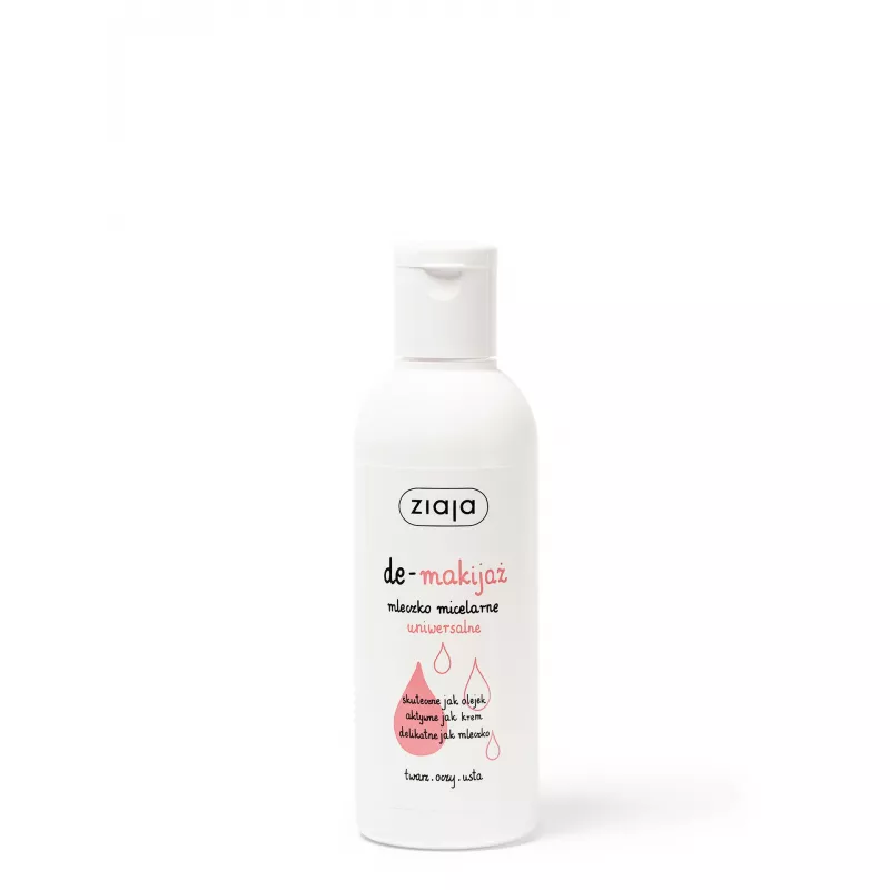 ZIAJA LTD. Z.P.L. SP. Z O.O. Ziaja De-makijaż mleczko micelarne uniwersalne  200 ml — Składniki i ocena