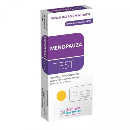 Test MENOPAUZA (2 sztuki) Menopauza Andropauza HYDREX DIAGNOSTICS SP. Z O.O.SP.K.
