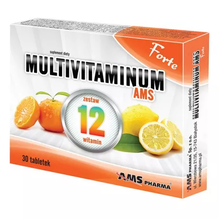 Multivitaminum AMS FORTE x 30 tabletek Multiwitaminy AMS PHARMA SP. Z O.O.