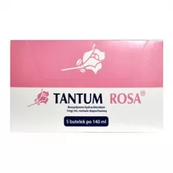 Tantum Rosa roztwór dopochwowy 1mg/ml 5 butelek 140 ml infekcje AZIENDE CHIMICHE RIUNITE ANGELINI FRANCESCO A.C.R.A.F. S.P.A