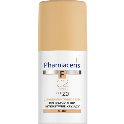 Pharmaceris F Fluid Intensywnie Kryjący SPF20+ Sand 02 x30 ml do twarzy LAB.KOSM.DR IRENA ERIS SP. Z O.O.