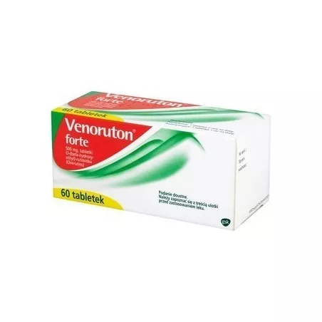 Venoruton forte 500mg x 60 tabletek preparaty na żylaki STADA ARZNEIMITTEL AG