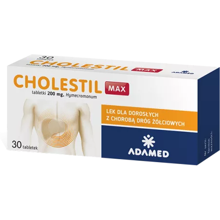 Cholestil Max tabletki 200mg x 30 tabletek wątroba ADAMED PHARMA SPÓŁKA AKCYJNA