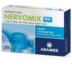 Nervomix Sen kapsułki twarde x 20 kapsułek Spokój i Sen ADAMED PHARMA SPÓŁKA AKCYJNA