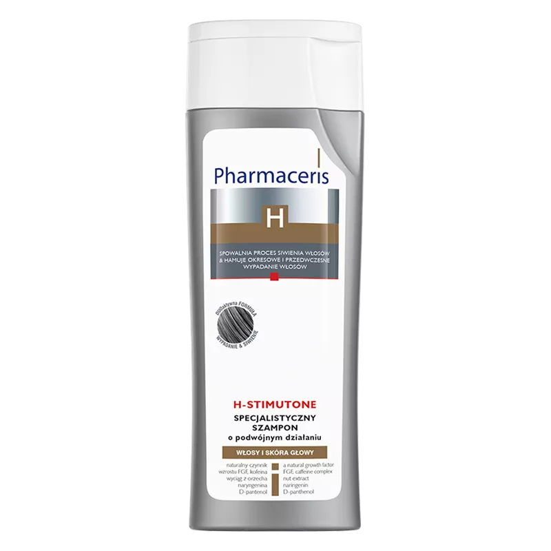 LAB.KOSM.DR IRENA ERIS SP. Z O.O. Pharmaceris H szampon stymulujący wzrost oraz przeciw siwieniu x 250 ml — Inhaltsstoffe i ocena