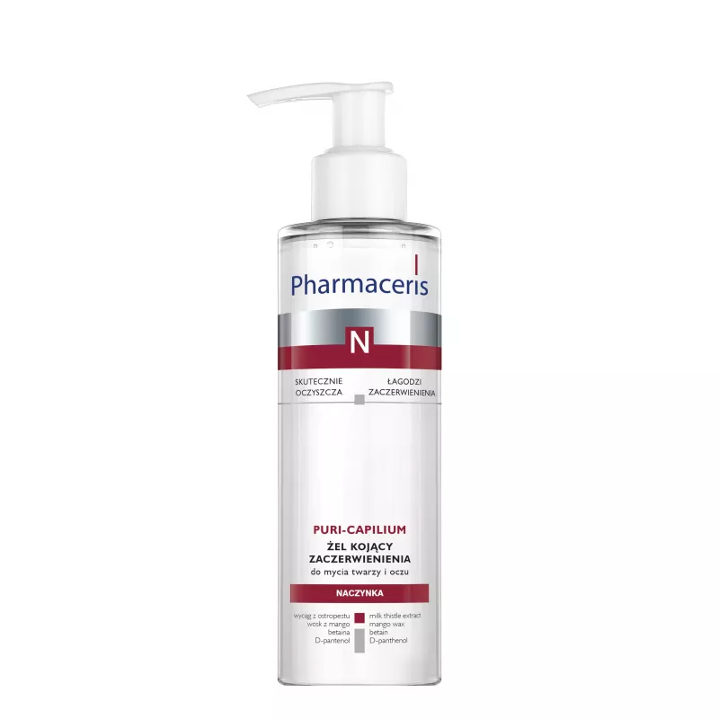 LAB.KOSM.DR IRENA ERIS SP. Z O.O. Pharmaceris N Puri-Capilium Żel kojący zaczerwienienia x190 ml — Inhaltsstoffe i ocena