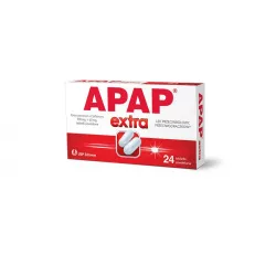Apap Extra tabletki powlekane 500mg+65mg x 10 tabletek tabletki przeciwbólowe US PHARMACIA SP. Z O.O.