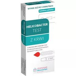 Hydrex Helicobacter test z krwi x 1 sztuka Testy diagnostyczne HYDREX DIAGNOSTICS SP. Z O.O.SP.K.